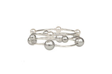 Load image into Gallery viewer, 12mm Silver Pearl Blessing Bracelet: S