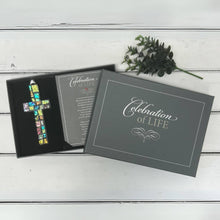 Load image into Gallery viewer, Celebration Of Life Cross: Sympathy Ornament USA 6306-DI