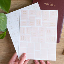 Load image into Gallery viewer, Bible Tabs - Pink and Cream