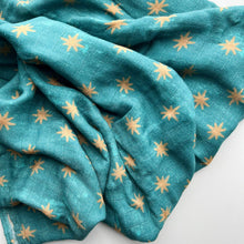 Load image into Gallery viewer, Catholic Baby Swaddle: Guadalupe Stars