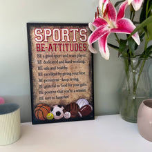 Load image into Gallery viewer, Sports Be-attitudes Plaque