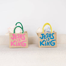 Load image into Gallery viewer, Jesus Is King Easter Basket/Bag