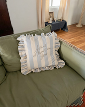 Load image into Gallery viewer, Jesus, I Trust in You Striped Pillow