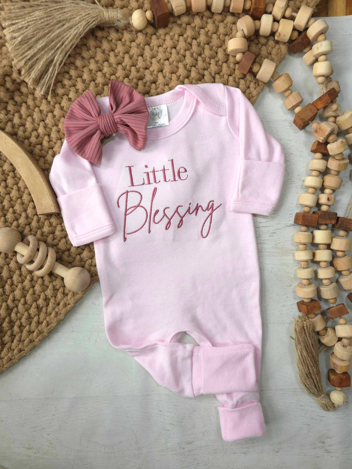 Baby Romper | Little Blessing Pink