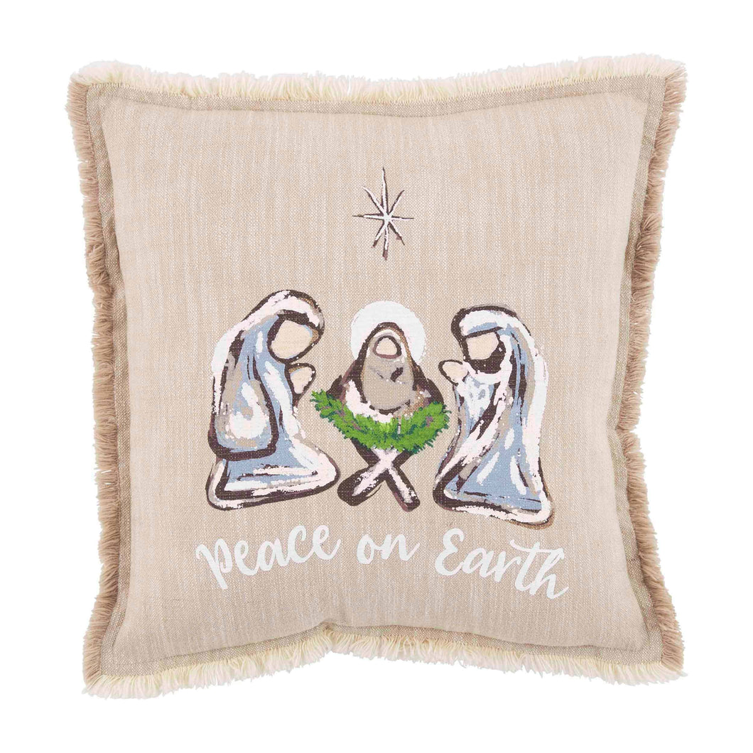 Nativity Throw Pillow