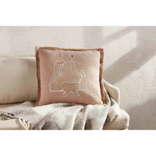 Load image into Gallery viewer, Gold Printed Nativity PIllow