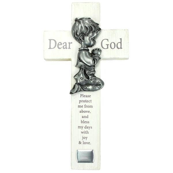Bedtime Prayer Wall Cross for Boy