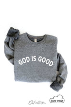 Load image into Gallery viewer, GOD IS GOOD PUFF Graphic Sweatshirt: TAN / M