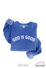 Load image into Gallery viewer, GOD IS GOOD PUFF Graphic Sweatshirt: ROSE / M