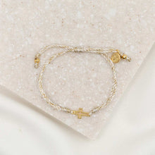 Load image into Gallery viewer, Filled by Faith Bracelet: Black Gold