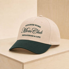 Load image into Gallery viewer, Kingdom Work Baseball Cap, Christian, Green/Tan: Tan, Green / Cotton