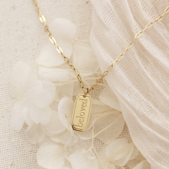 Beloved Necklace, Ephesians 5:1: Silver