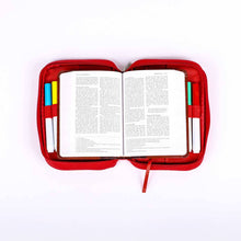 Load image into Gallery viewer, Bible Cover Canvas Washable Armor Of God S: Red, White / Canvas, Polyester