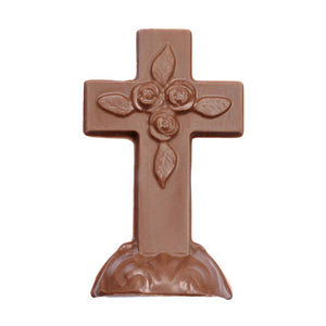 3-D Chocolate Cross: White