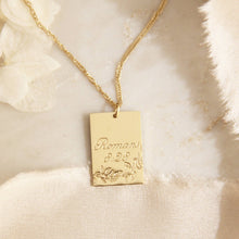 Load image into Gallery viewer, All Things Work Together For Good Romans 8:28 Necklace: Silver