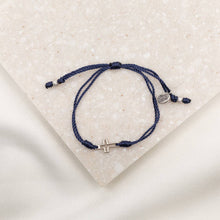Load image into Gallery viewer, Filled by Faith Bracelet: Black Silver