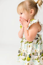 Load image into Gallery viewer, He Is Risen Short Sleeve Twirl Dress Bodysuit Cotton: 00-03M