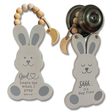 Load image into Gallery viewer, Bunny Nap Time Door Knob Hanger