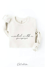 Load image into Gallery viewer, CREATED WITH A PURPOSE Graphic Sweatshirt: VINTAGE WHITE LONG SLEEVE / L