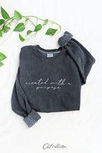 Load image into Gallery viewer, CREATED WITH A PURPOSE    Mineral Graphic Sweatshirt: WHITE DOVE / L