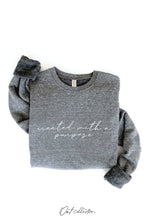 Load image into Gallery viewer, CREATED WITH A PURPOSE Graphic Sweatshirt: VINTAGE WHITE LONG SLEEVE / L