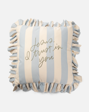 Load image into Gallery viewer, Jesus, I Trust in You Striped Pillow