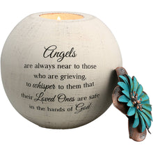 Load image into Gallery viewer, Angels are Near - 5&quot; Round Tealight Candle Holder