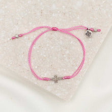 Load image into Gallery viewer, Filled by Faith Bracelet: Black Silver