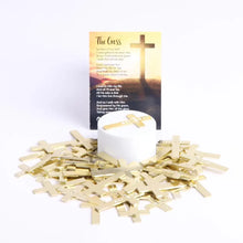 Load image into Gallery viewer, God Loves You Pocket Cross, Gold