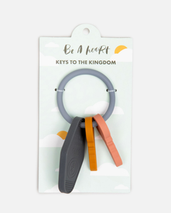 Keys to the Kingdom Silicone Teether | Catholic Baby Gift: Keys to the Kingdom