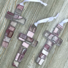Load image into Gallery viewer, New Baby Girl Gift  USA Handmade Mosaic Glass Cross 4484