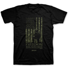 Load image into Gallery viewer, Kerusso Christian T-Shirt Freedom Was Not Free: Black / Small