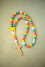 Load image into Gallery viewer, Butterfly Baby Rosary | Teething Rosary | Baptism Gift: Light Pink