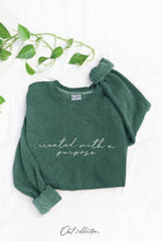 Load image into Gallery viewer, CREATED WITH A PURPOSE    Mineral Graphic Sweatshirt: WHITE DOVE / L