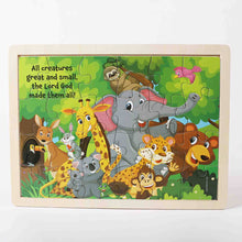 Load image into Gallery viewer, Puzzle Wood Jigsaw Jungle: Multicolored / Wood