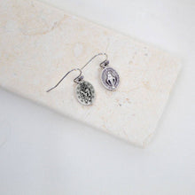 Load image into Gallery viewer, Miraculous Medal Earrings: Silver