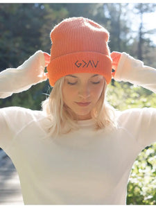 Highs and Lows Orange Beanie