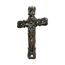 Load image into Gallery viewer, Matagorda Hand Carved Wood Wall Cross