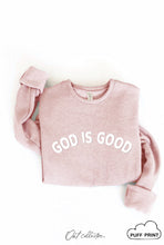 Load image into Gallery viewer, GOD IS GOOD PUFF Graphic Sweatshirt: DARK GREY / XL
