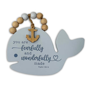 Whale Baby Wall Plaque