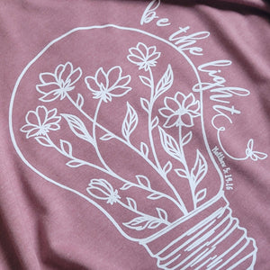 Be The Light Women's T-Shirt: S / Heather Clay