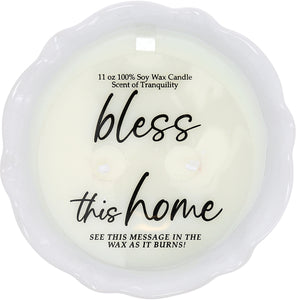 Bless This Home 100% Soy Wax Reveal Candle Scent: Tranquility