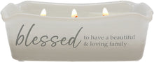 Load image into Gallery viewer, Blessed 100% Soy Wax Reveal Triple Wick Candle Scent: Tranquility