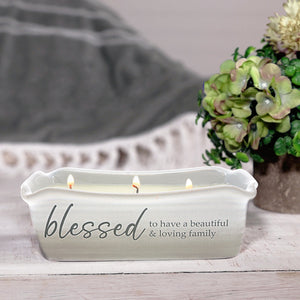 Blessed 100% Soy Wax Reveal Triple Wick Candle Scent: Tranquility