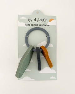 Keys to the Kingdom Silicone Teether | Catholic Baby Gift: Keys to the Kingdom