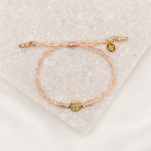 Load image into Gallery viewer, Breathe Blessing Bracelet: Fuchsia / Silver