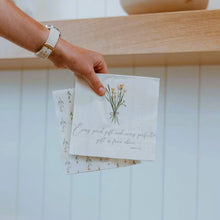 Load image into Gallery viewer, Scripture Wildflower Napkins - James 1:17 Luncheon 20ct