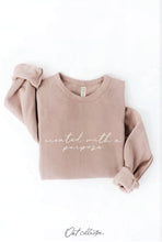 Load image into Gallery viewer, CREATED WITH A PURPOSE Graphic Sweatshirt: VINTAGE WHITE LONG SLEEVE / L