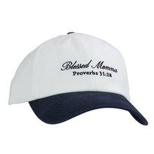 Load image into Gallery viewer, Kerusso Womens Cap Blessed Momma: White/Blue / One Size Fits Most