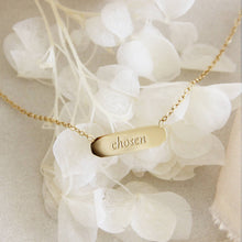 Load image into Gallery viewer, Chosen Necklace, Ephesians 1:4-5: Yellow Gold